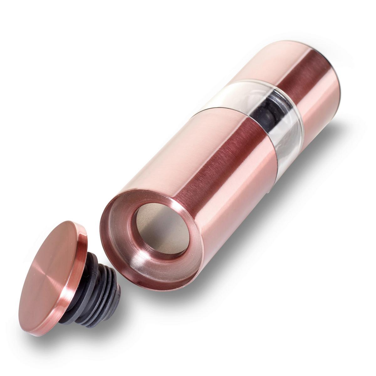 Salz- und Pfefferstreuer Keramik/Edelstahl H: 18,7 cm - Kupferfarben, Basics, Keramik/Metall (5/18,7cm) - Echtwerk