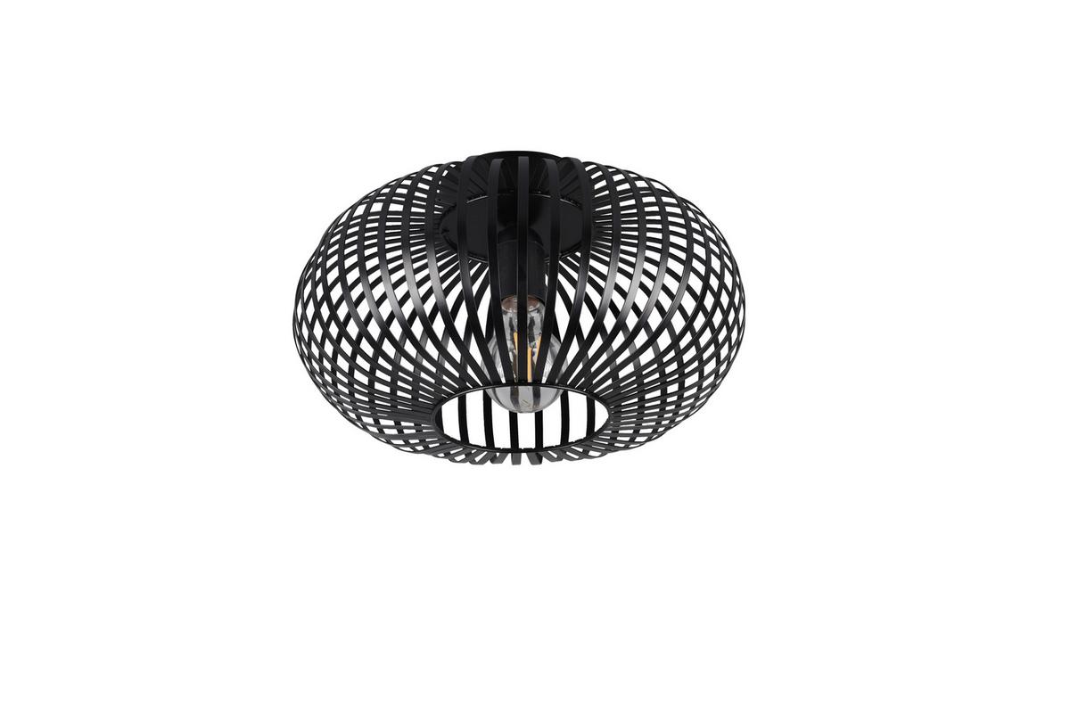 Deckenleuchte Ø 30 Cm 1-Flammig Mit Metallschirm - Schwarz, Design, Metall (30/18cm) - Trio Leuchten
