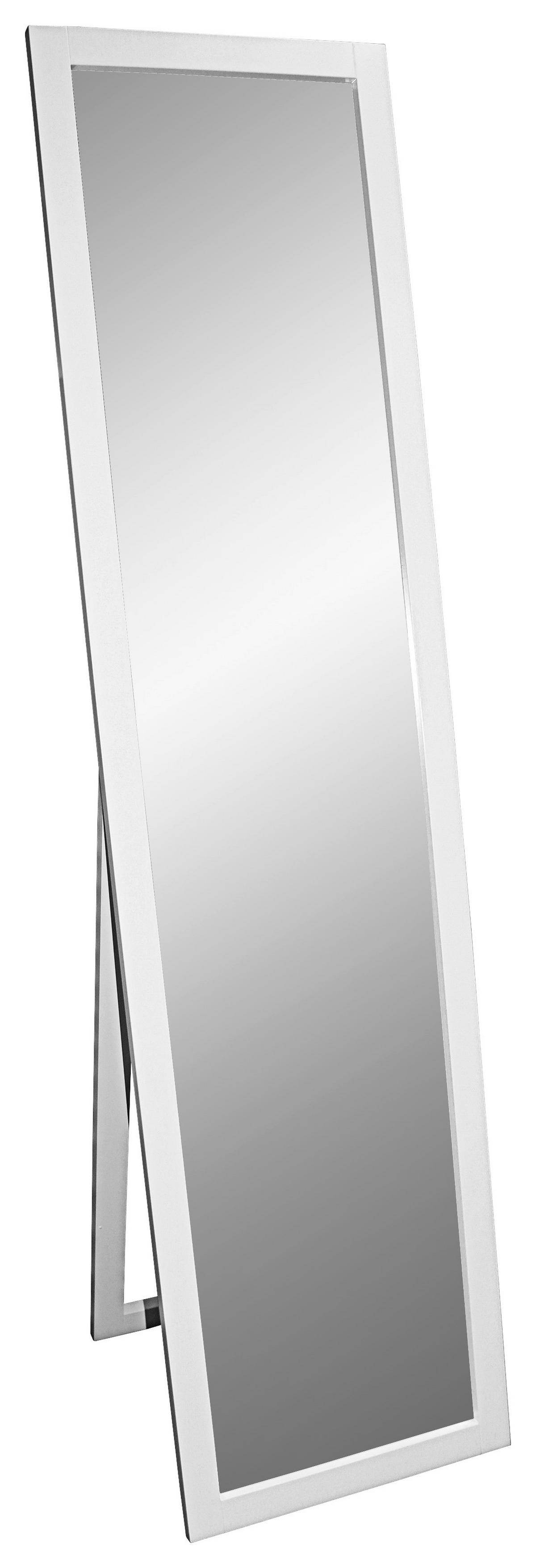 STOJACIE ZRKADLO MEGGY - biela, Modern, drevo/kompozitné drevo (40/160/3,8cm)
