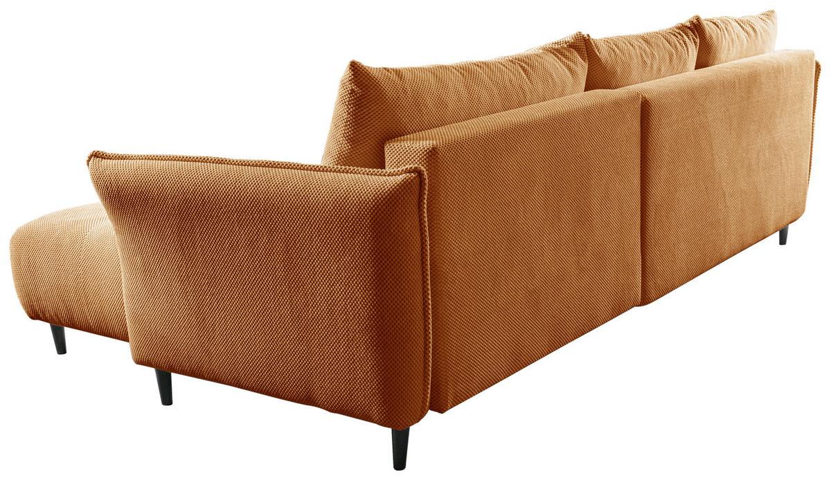 Ecksofa Monte Carlo Braun S: 160x290 Cm - Schwarz/Braun, Trend, Holz/Holzwerkstoff (160/290cm)