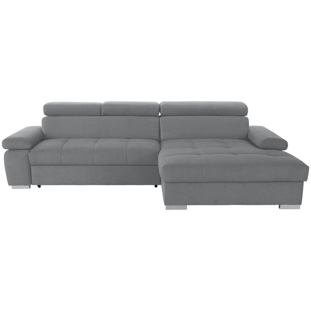 Ecksofa mit Bettkasten Perry Grau 292x183 cm