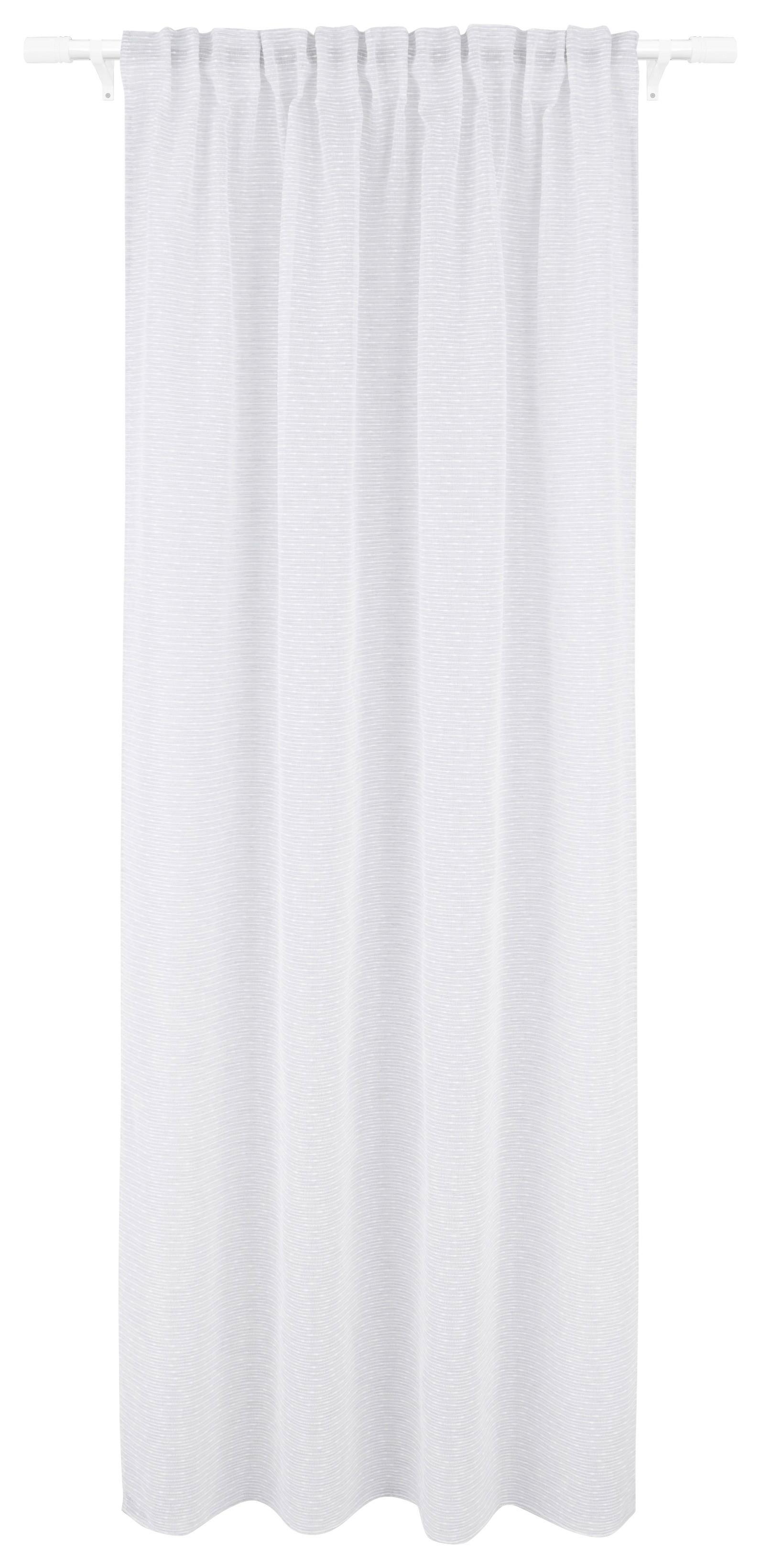 Fertigvorhang Kordula - Creme, ROMANTIK / LANDHAUS, Textil (135/245cm) - James Wood