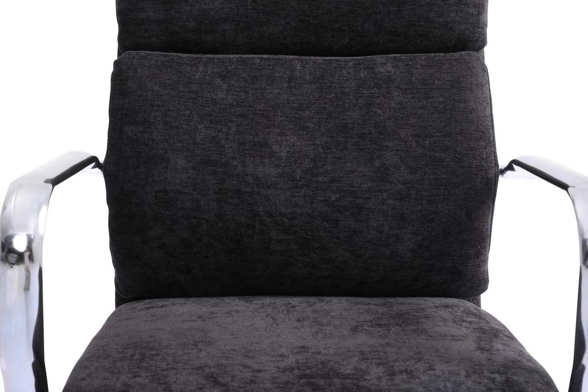 Drehstuhl Verona Schwarz B: 56 cm - Chromfarben/Schwarz, MODERN, Holz/Kunststoff (56/100-110/65,5cm) - Livetastic