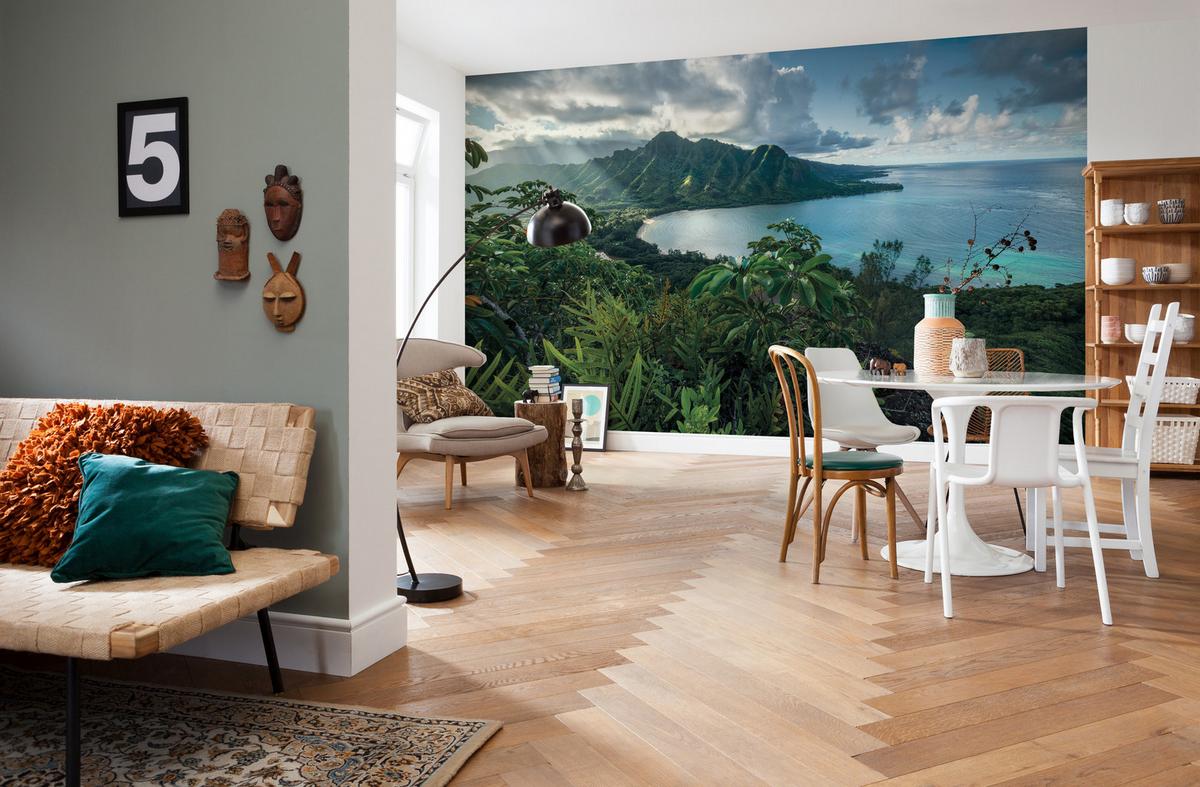 Fototapete Jurassic Island - Multicolor, Trend, Textil (450/280cm)