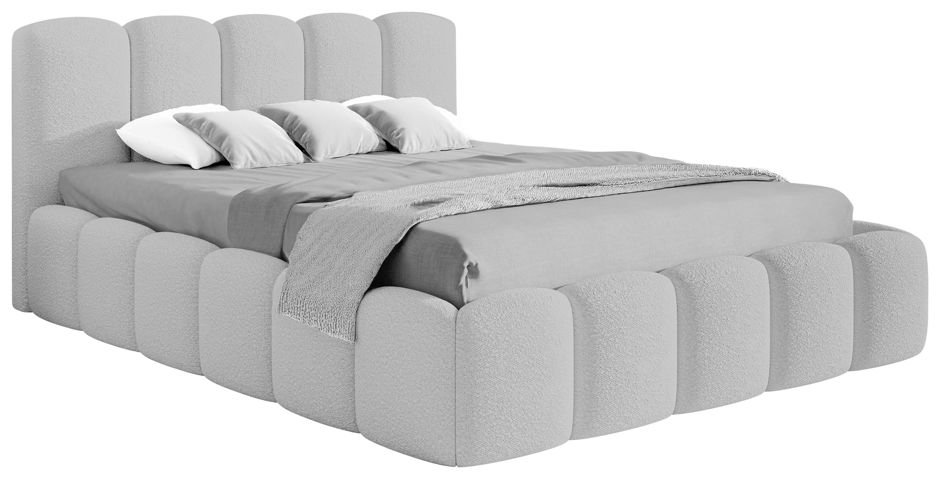 Polsterbett Artamide Grau Lf: 180x200 cm - Grau, MODERN, Holz/Textil (180/200cm) - Livetastic