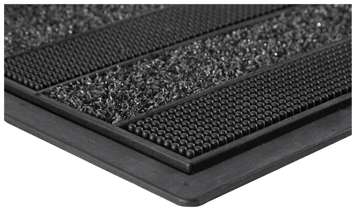 DVEŘNÍ ROHOŽKA Cactus Anthra, 40/60cm, černá - černá, plast (40/60cm) - Modern Living