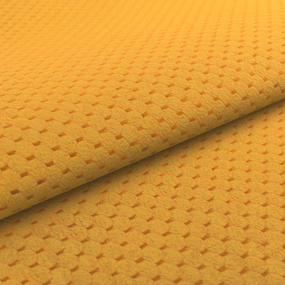 Rohová sedačka LEVI, levá hořčicově žlutá, se 7 polštáři - černá/hořčicově žlutá, Moderní, textil/plast (168/287cm)
