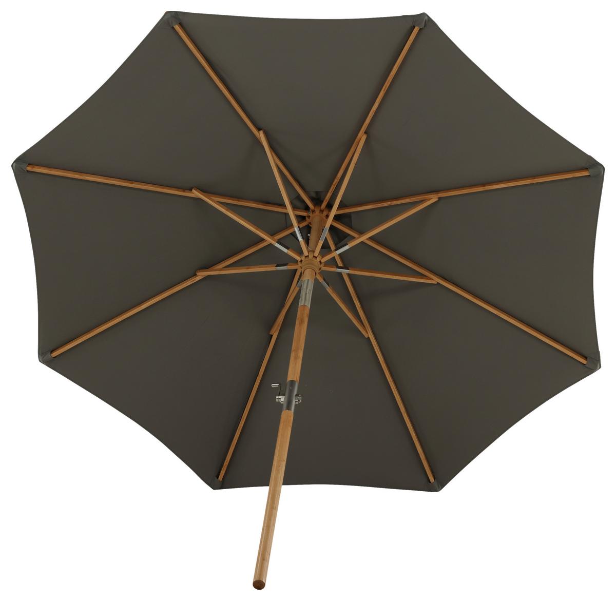 Sonnenschirm Cerox L/B: 270x250 cm Grau - Grau, KONVENTIONELL (270/250cm) - Gardenson
