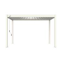Pergola Classic 400x300 cm Weiß Stahl - Weiß, Basics, Metall (400/255/300cm) - WEIDE