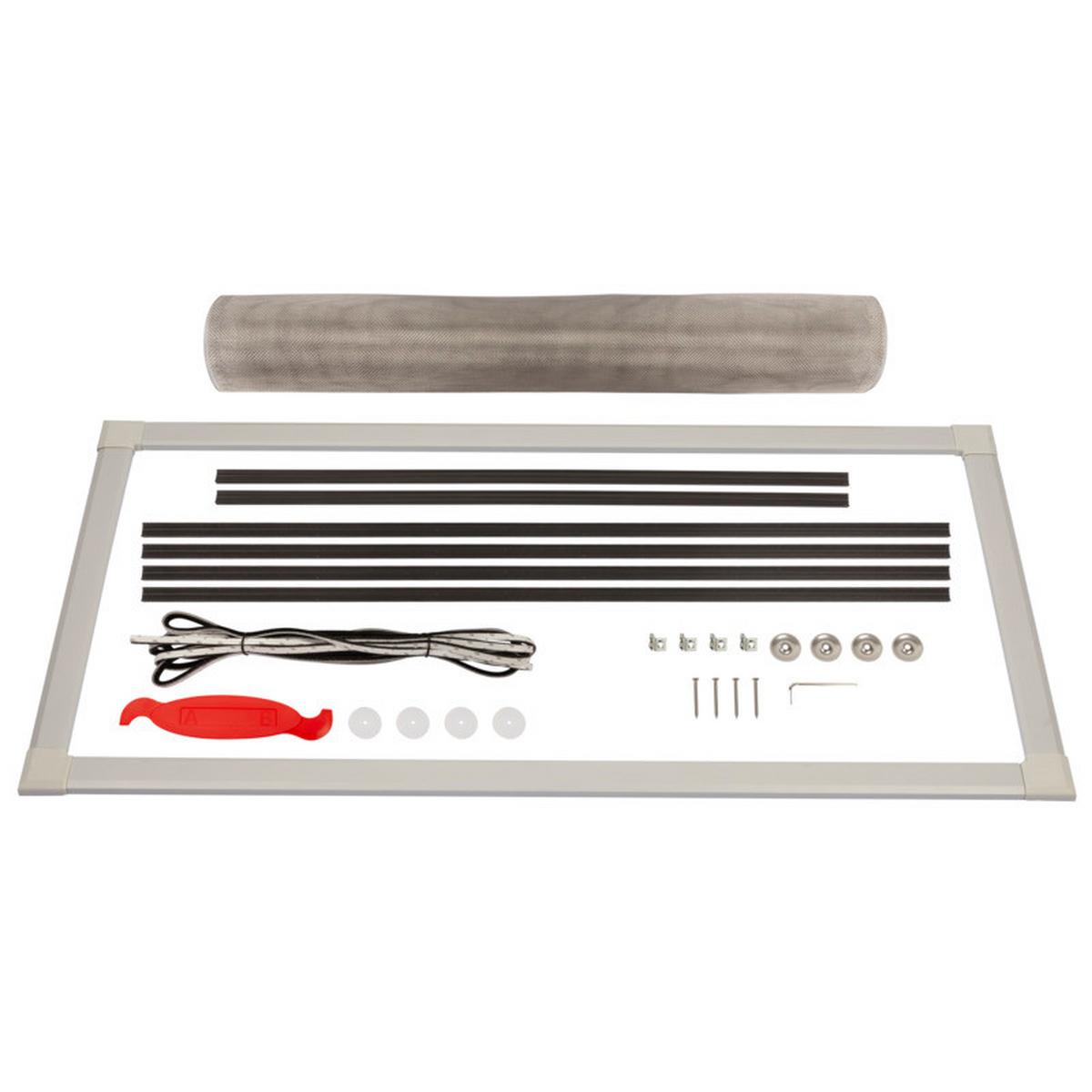Lichtschachtabdeckung Grau/ Weiss - Weiß/Grau, Basics, Metall (40-60/80-140cm)