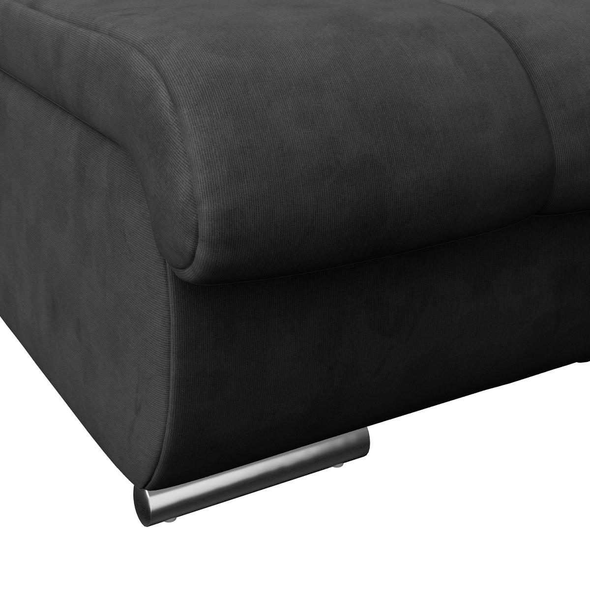 Hocker Multi - Chromfarben/Anthrazit, MODERN, Textil (100/43/80cm) - Luca Bessoni
