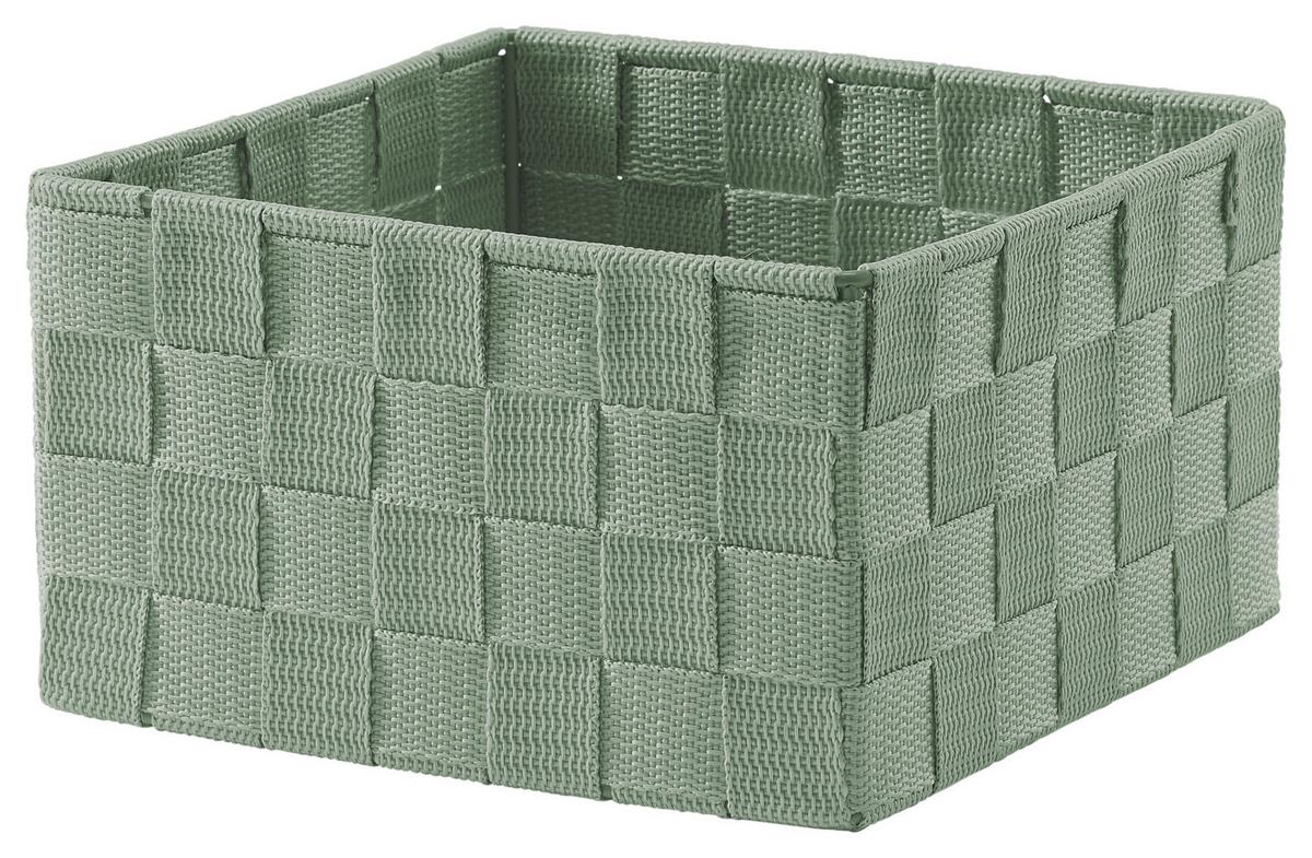 KOŠ NELLY - šedá/černá, kov/plast (19/19/11cm) - Mömax