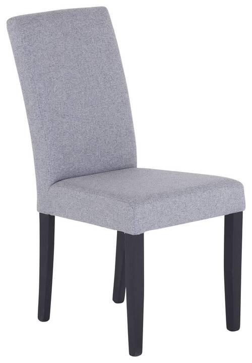 Esszimmerstuhl John Grau/Schwarz Gepolstert - Schwarz/Grau, KONVENTIONELL, Holzwerkstoff/Textil (43,5/94/59cm)