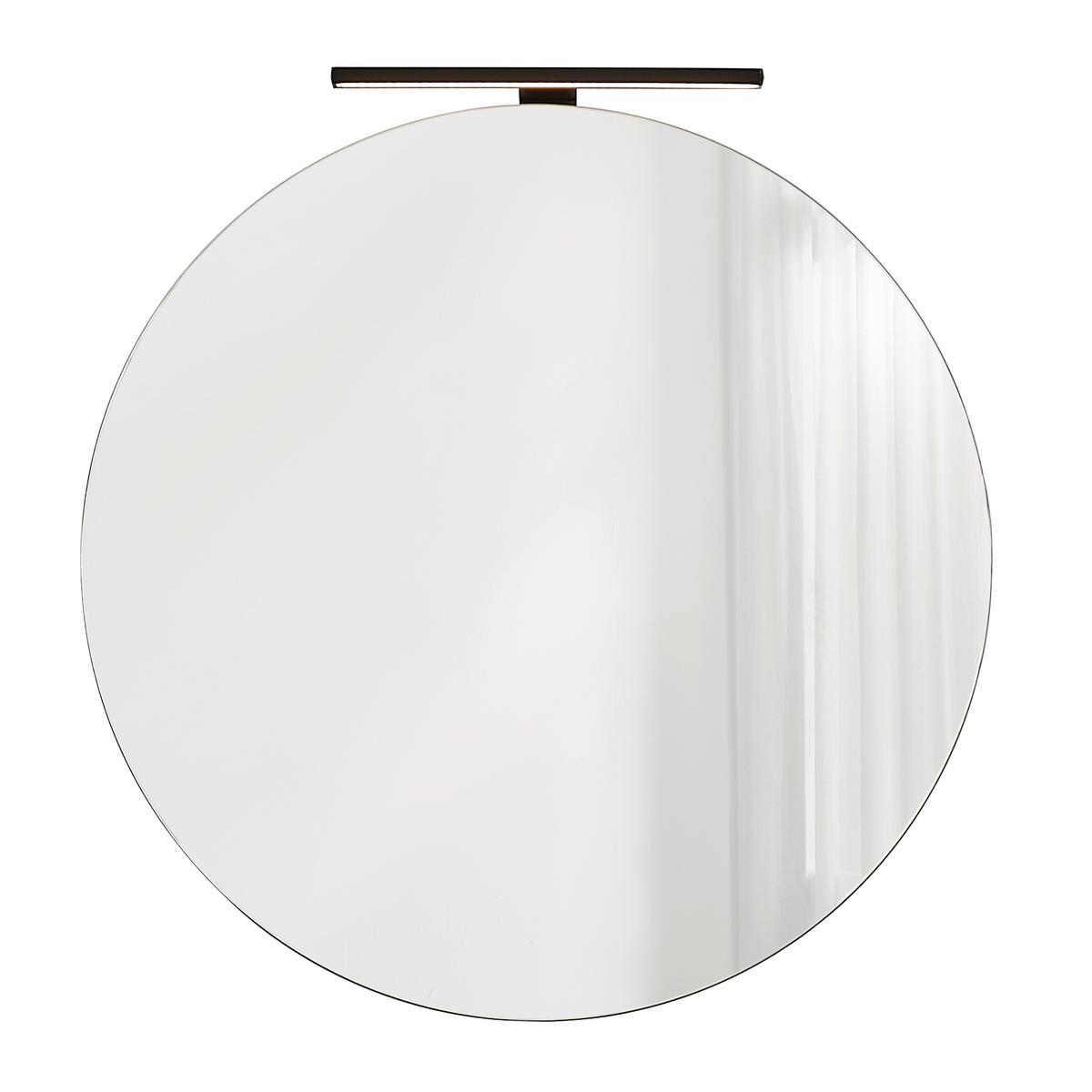 Zrkadlo VENEZIA - čierna, Lifestyle, kompozitné drevo/sklo (65/65/25cm) - Mömax