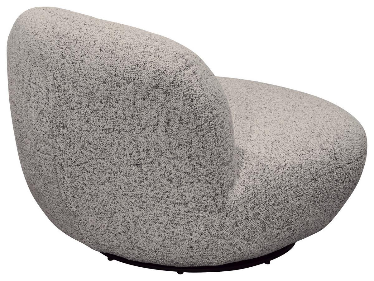 Sessel Chris Grau B: 85 cm - Schwarz/Grau, MODERN, Textil (85/70/99cm) - MID.YOU
