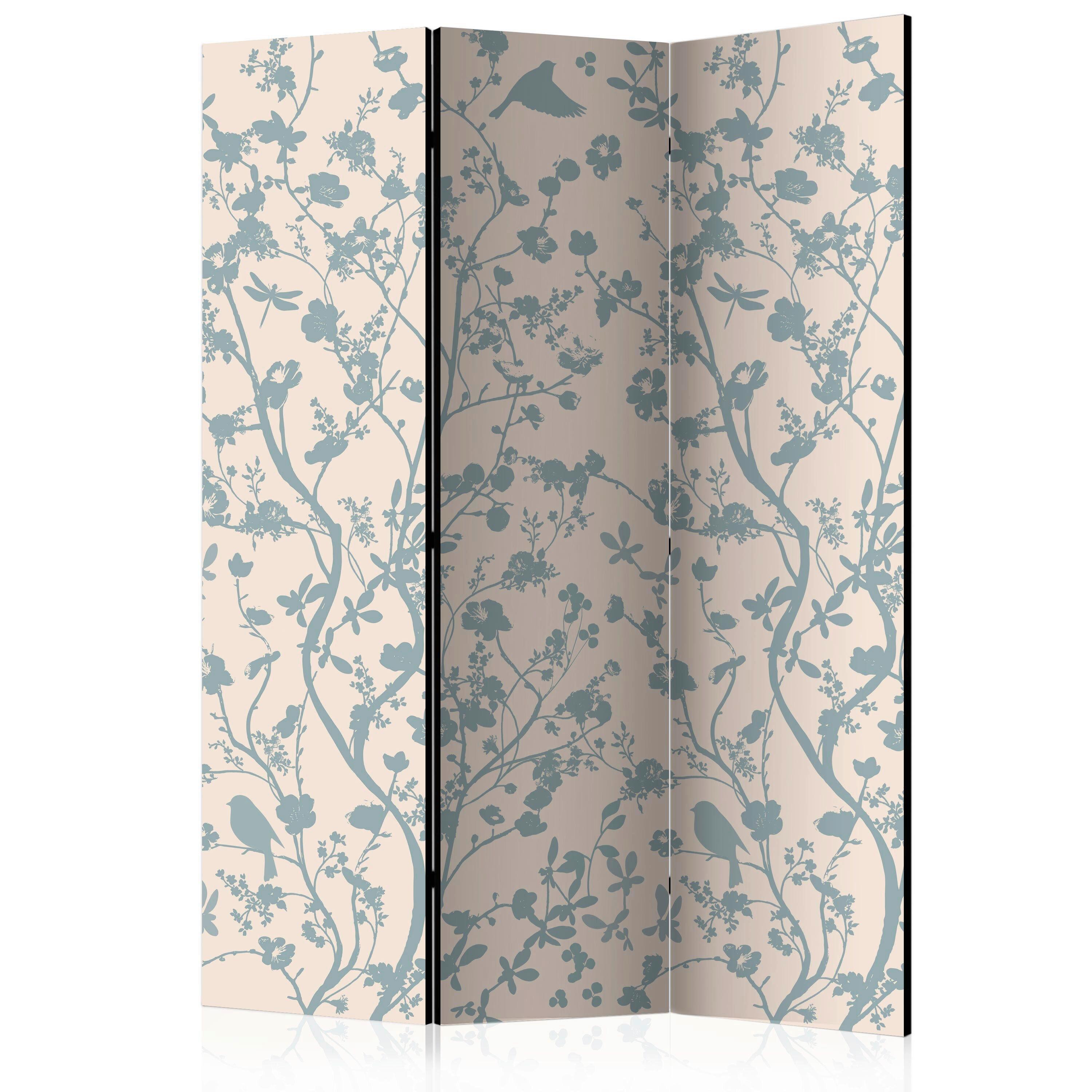 Paravent Hellblau Beige B: 135 cm