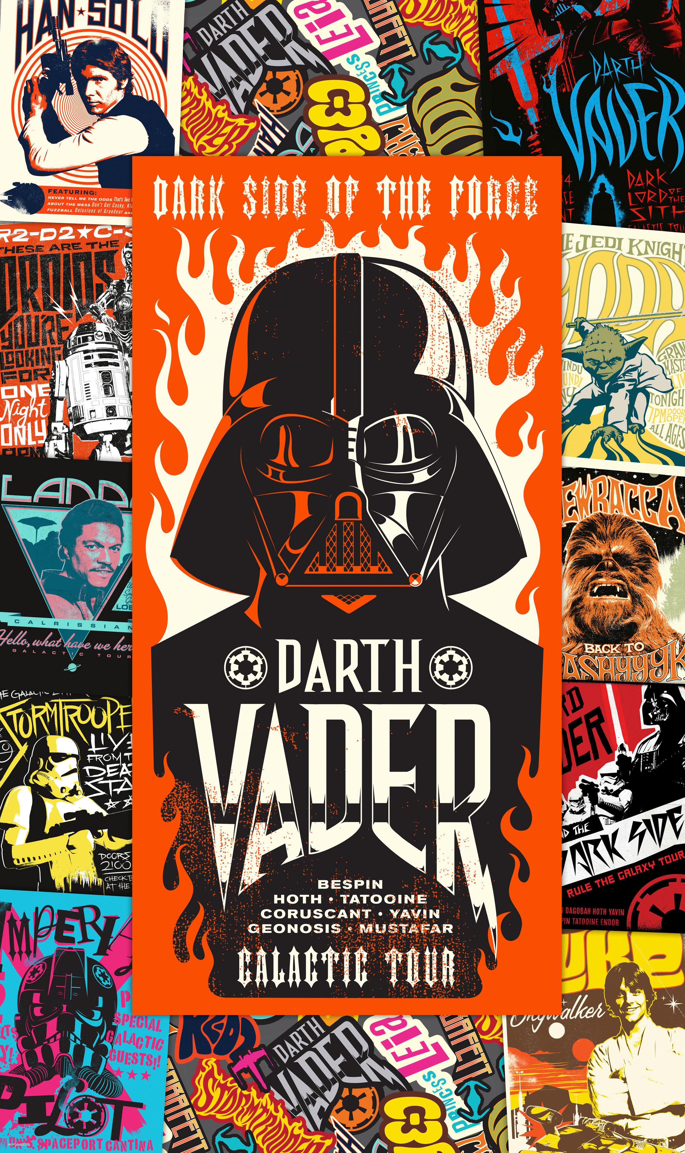 VLIESTAPETE STAR WARS ROCK ON POSTERS - Multicolor, Basics (120/200cm) - Komar