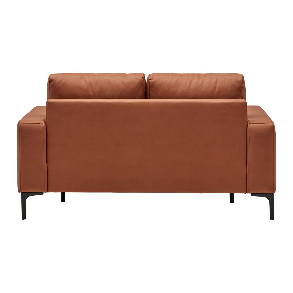 Dvoumístná pohovka CUSTOM, rezavá - černá/rezavá, Moderní, kov/textil (150/85/92cm) - Mömax