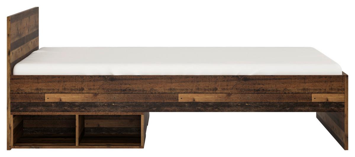 Gyerek Ágykeret Nubi 120/200 Cm - ótölgy/sötétszürke, Modern, faalapú anyag (120/200cm)