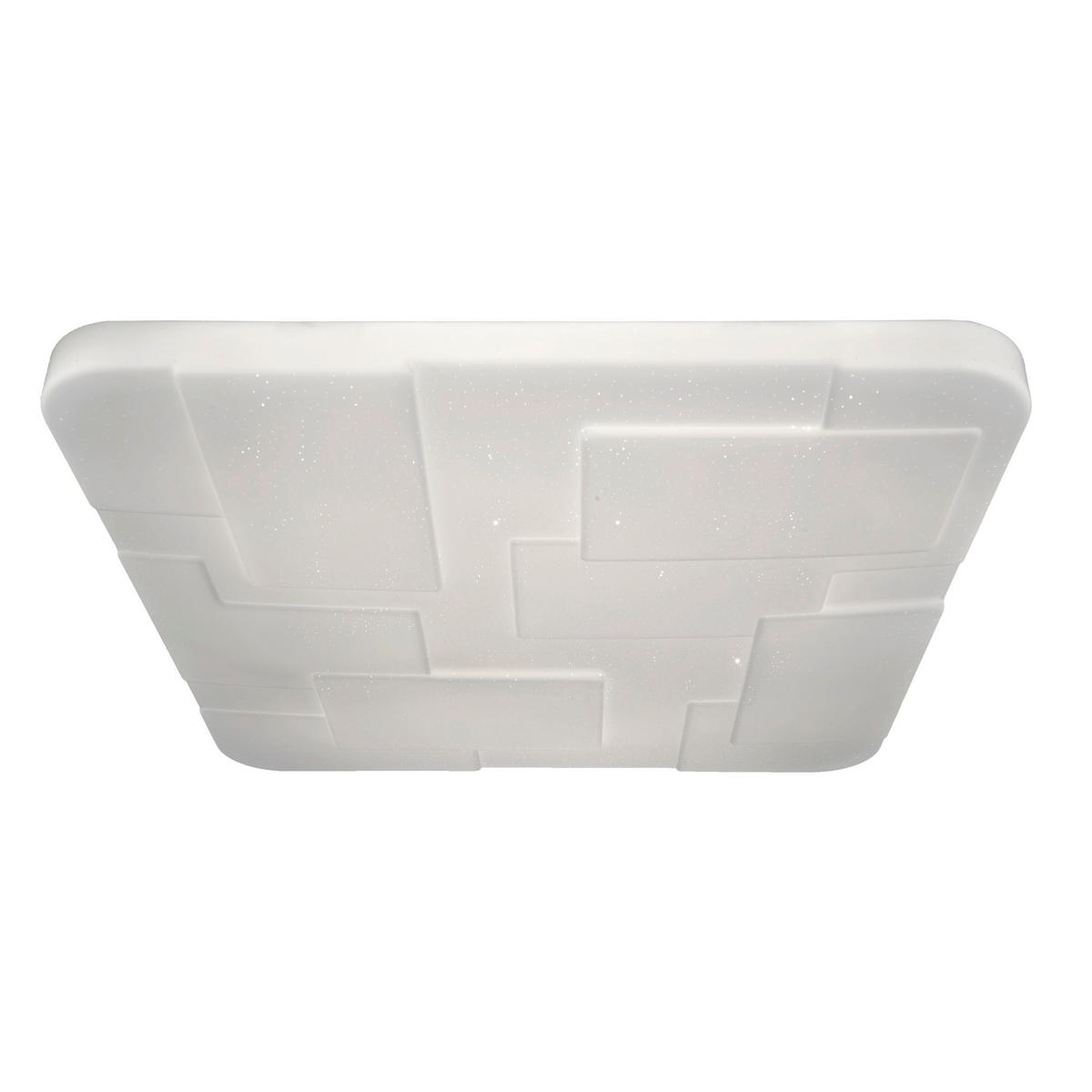 Led-deckenleuchte Luxor L: 54 Cm Dimmbar Mit Fernbedienung - Weiß, Design, Kunststoff/Metall (54/6,5cm) - Näve