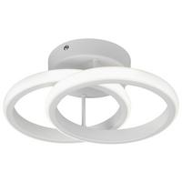Led Mennyezeti Lámpa Denise - fehér, Basics, műanyag/fém (26,5/18,5/10,5cm) - Luca Bessoni
