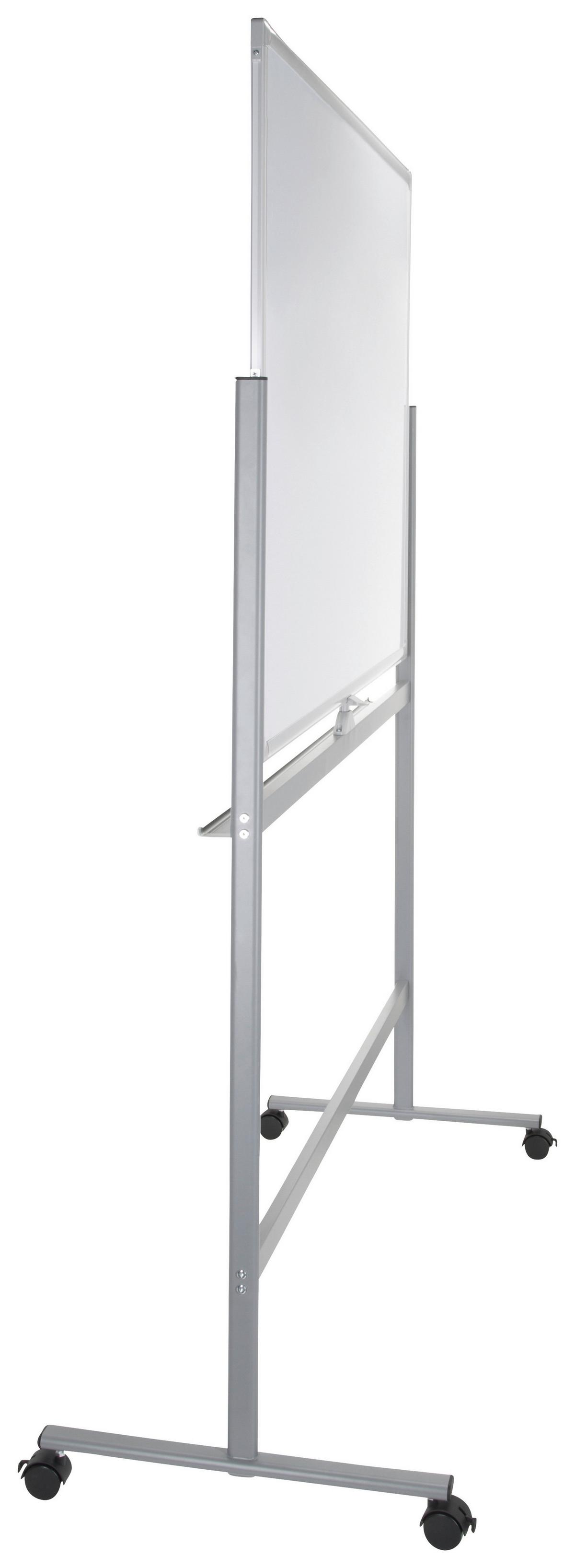 Whiteboard Multiboard I - Silberfarben/Weiß, Basics, Metall (128/187/54cm) - MID.YOU