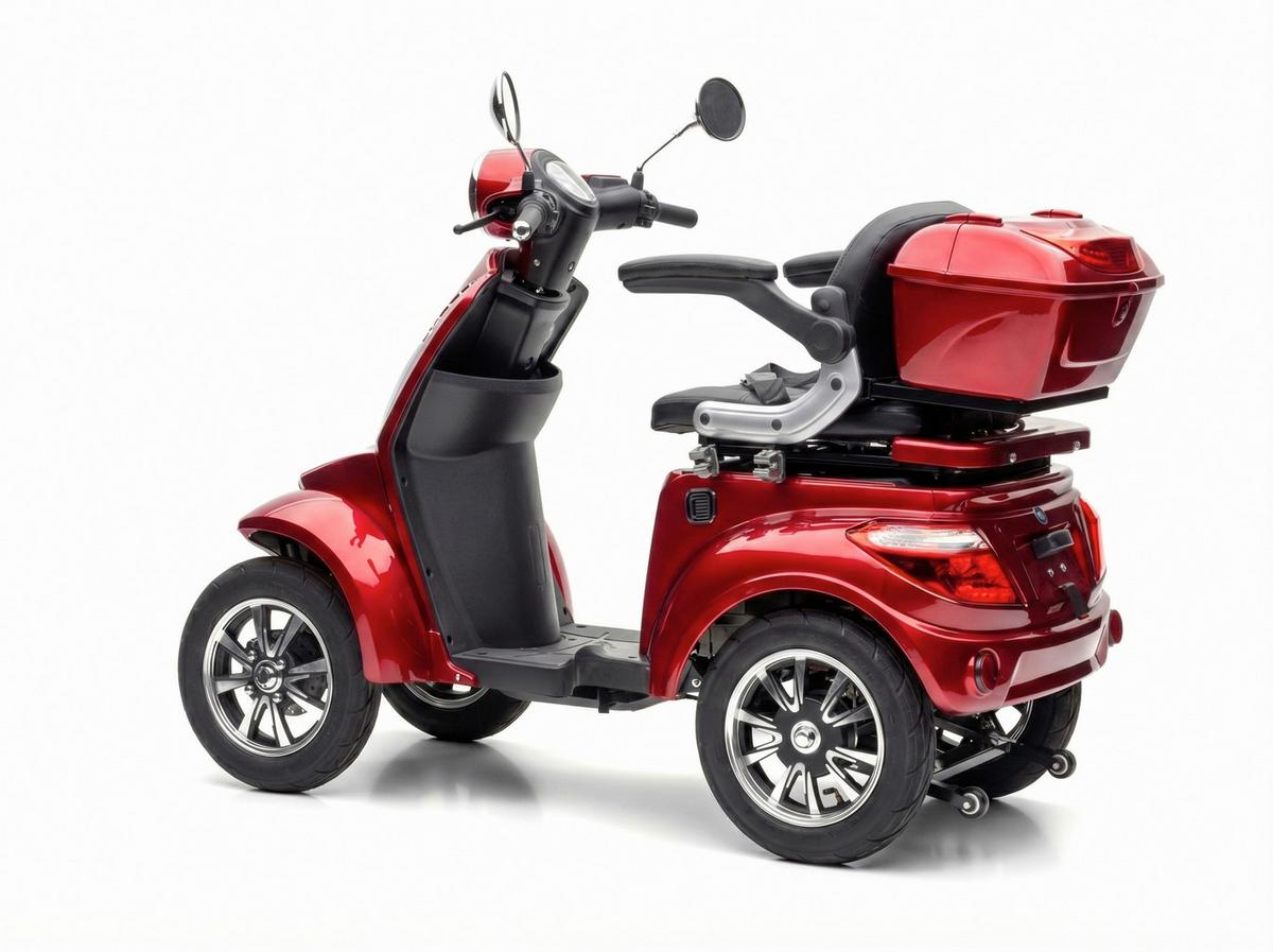 E-Seniorenmobil MAXXI 4.0 Lithium Akku, 1000W, 25 km/H - Bordeaux, Basics, Metall (165/80/110cm)