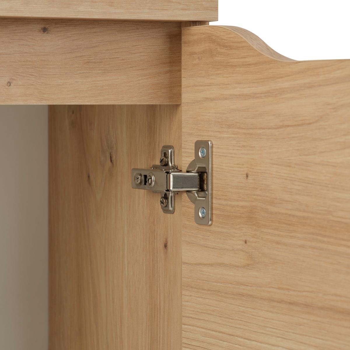 Unterschrank Giga B: 40 Cm Eichefarben - Schwarz/Eiche Artisan, MODERN, Holzwerkstoff (40/102/30cm)