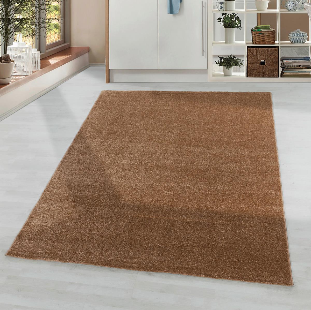 Teppich Läufer Kupferfarben Rio 80x250 cm - Kupferfarben, Basics, Textil (80/250cm)