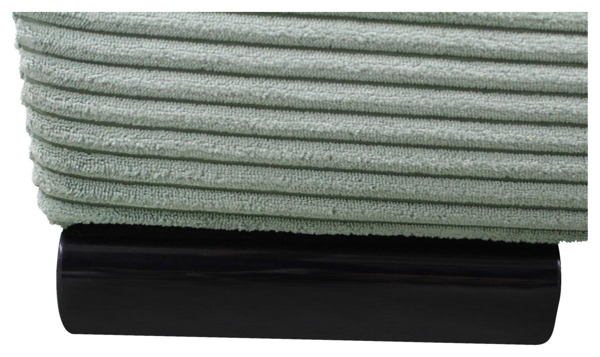 2-sitzer-sofa Yellow Mit Schlaffunktion Grün Cord - Schwarz/Grün, Design, Textil (154/93/85cm) - MID.YOU