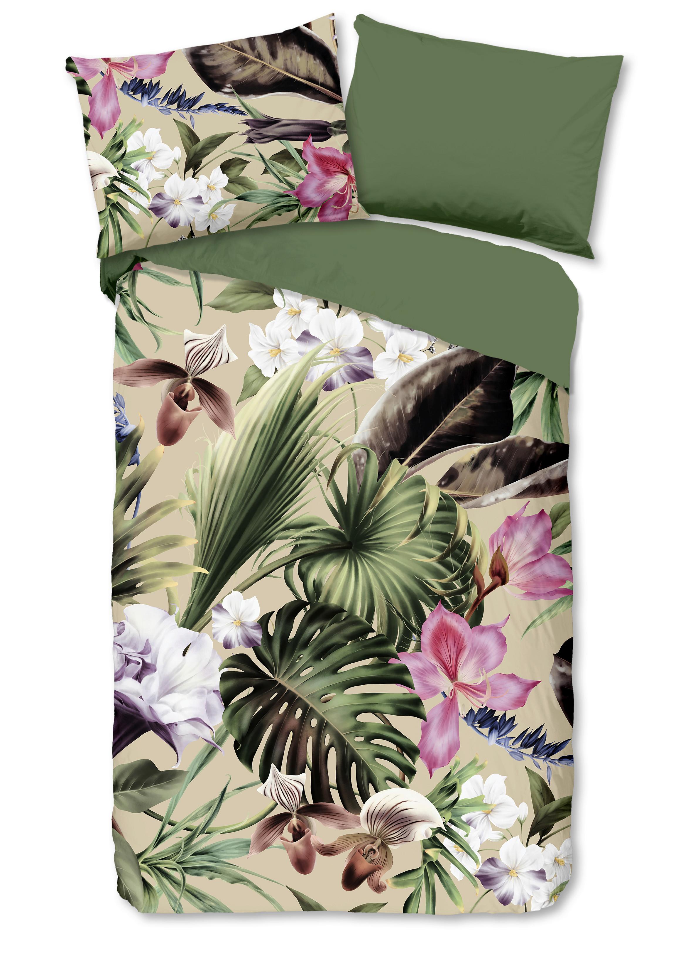 WENDEBETTWÄSCHE IRZE - Sandfarben/Naturfarben, Design, Textil (140/200cm)