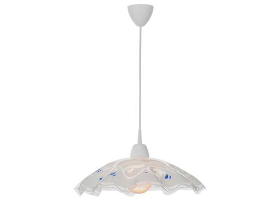 Hängeleuchte Riga - Blau/Weiß, KONVENTIONELL, Glas/Kunststoff (43/100cm) - Ombra Hängeleuchte Riga - Blau/Weiß, KONVENTIONELL, Glas/Kunststoff (43/100cm) - Ombra