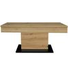 Couchtisch Lift Eiche Artisan/schwarz B: 110cm - Schwarz/Eiche Artisan, Design, Holzwerkstoff/Metall (110/58-77/60cm) - MID.YOU