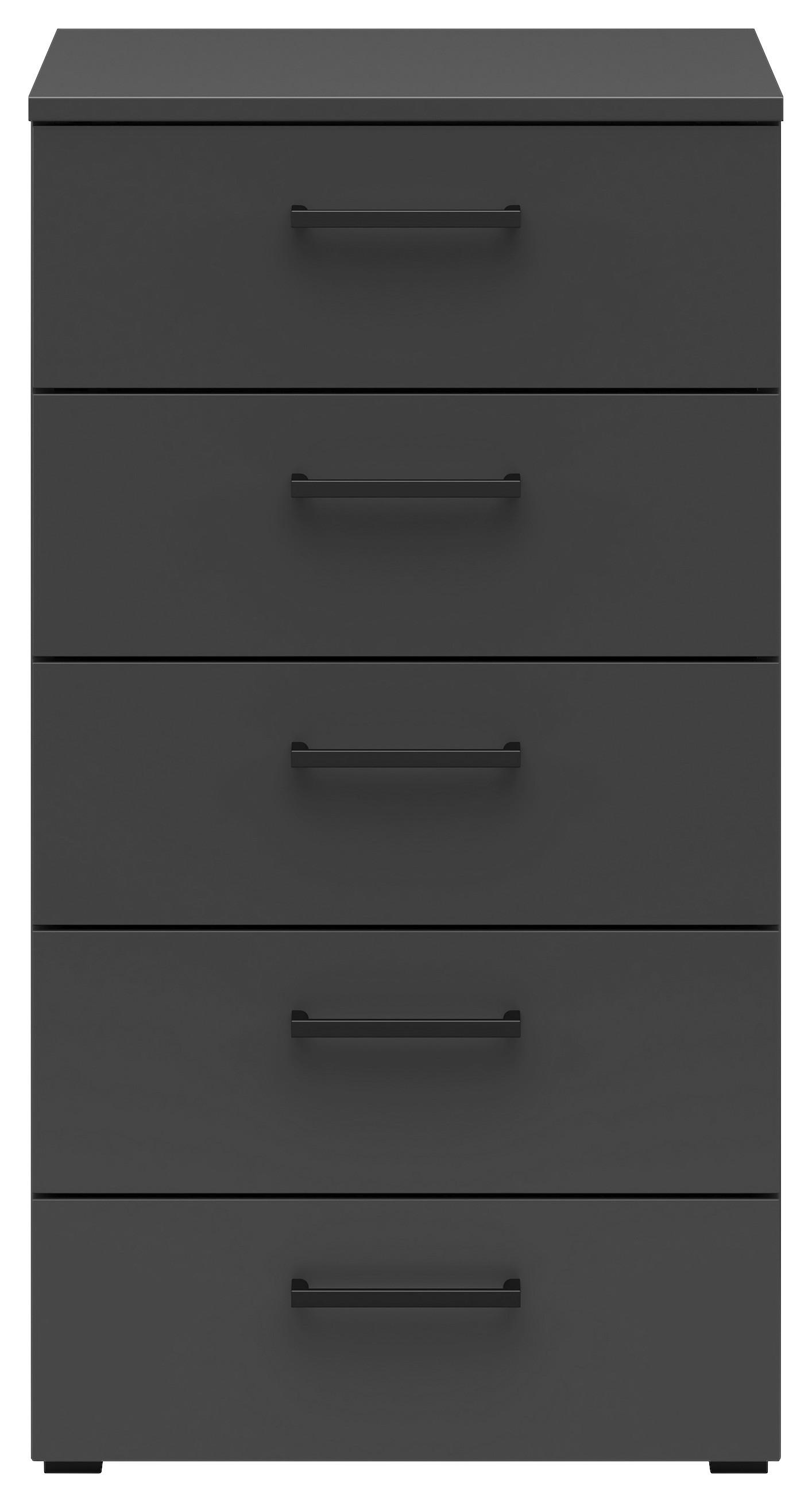 Komoda Cabinet š: 45 cm - čierna/grafitová, Modern, kompozitné drevo/plast (45/83/40cm)