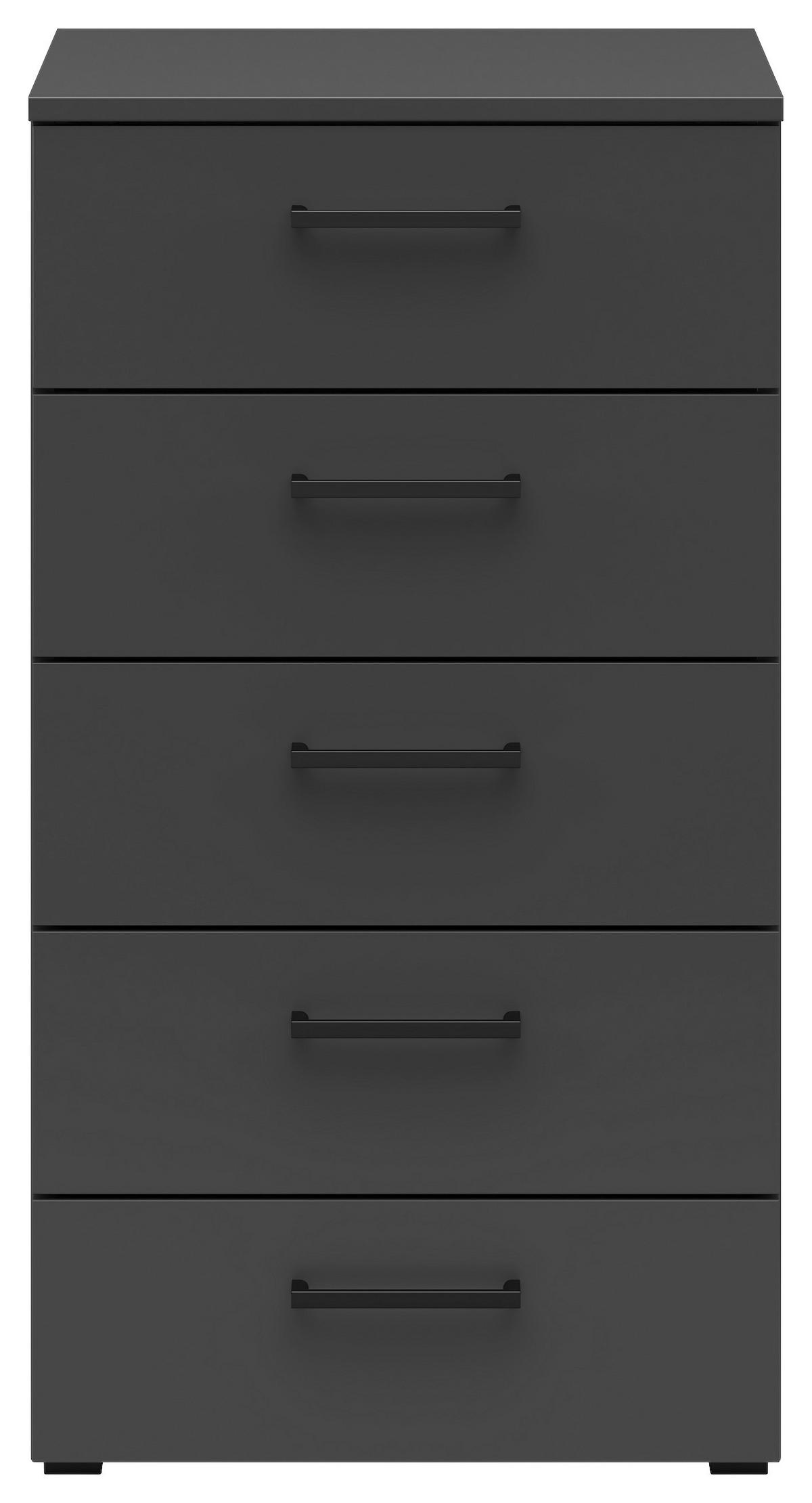 Komoda MULTISTAURAUM š: 45 cm - čierna/grafitová, Modern, kompozitné drevo/plast (45/83/40cm)