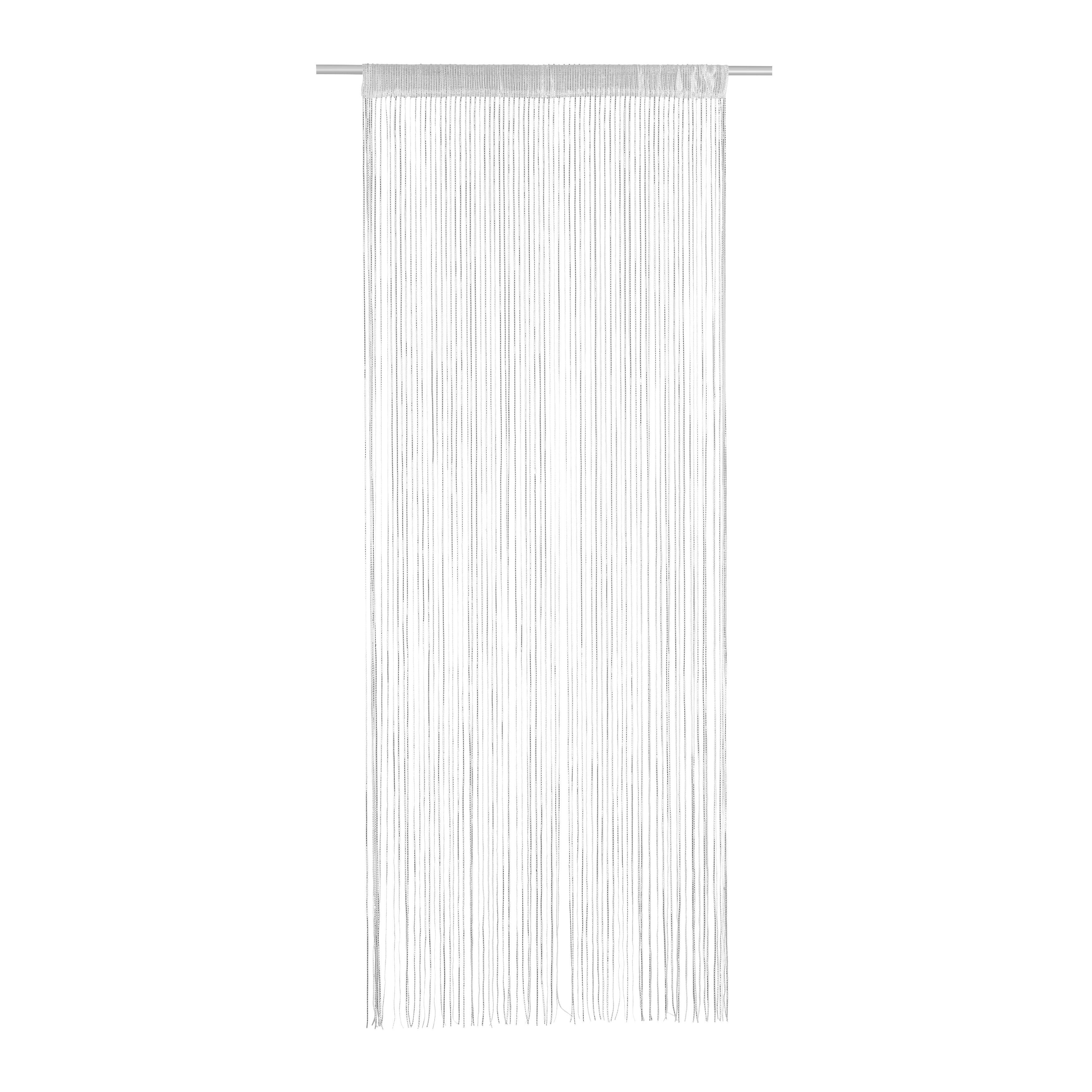 PROVÁZKOVÝ ZÁVĚS LUREX - barvy stříbra, textil (90/245cm) - Mömax