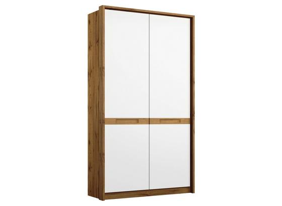 Drehtürenschrank Rangun B: 91 cm Weiß - Eichefarben/Weiß, Basics, Holz/Holzwerkstoff (91/197/54cm) Drehtürenschrank Rangun B: 91 cm Weiß - Eichefarben/Weiß, Basics, Holz/Holzwerkstoff (91/197/54cm)