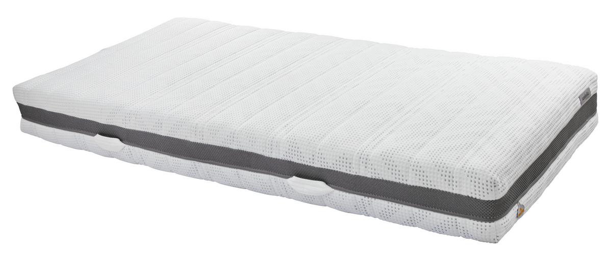 Gelschaummatratze Nashville 90x200 Cm H3 H: 20 Cm - Weiß, Textil (90/200cm) - Sembella