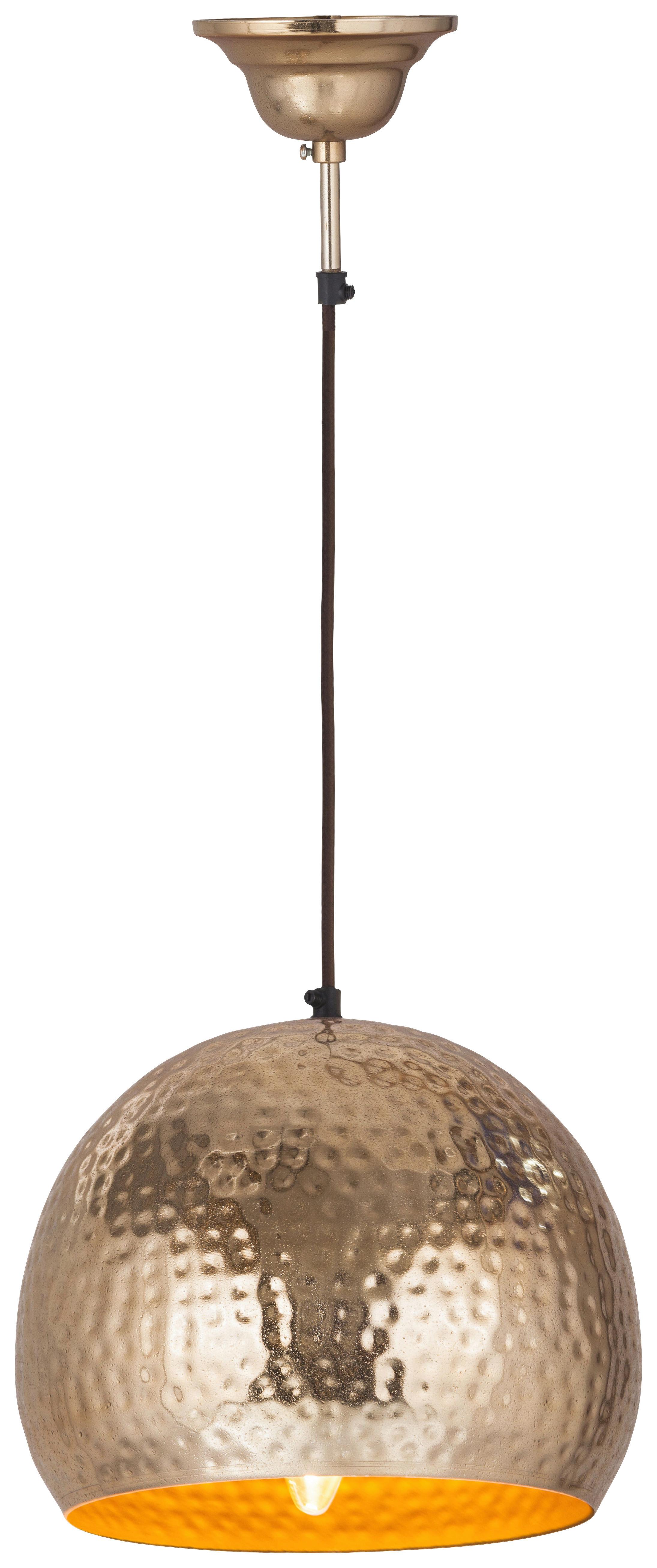 Hängeleuchte Fabricia 100 Gold Goldfarben B: 21 cm - Goldfarben, Basics, Metall (21/27/27cm) - Kayoom