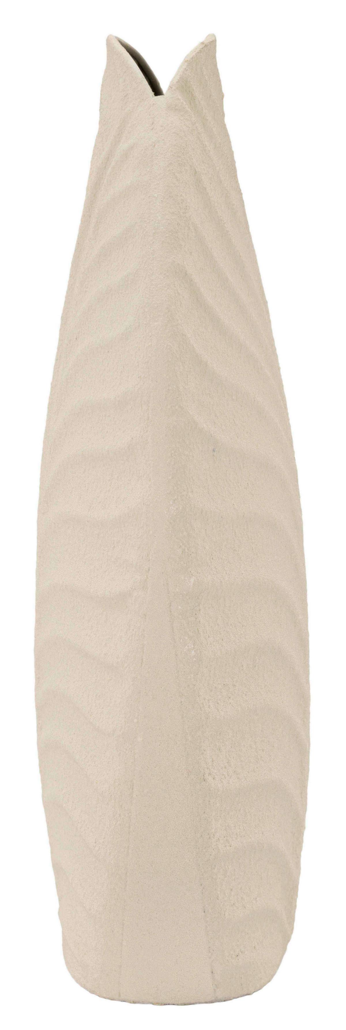 Vase Dune High Creme B: 18 Cm - Creme, Basics, Metall (18/29,5/9,5cm)