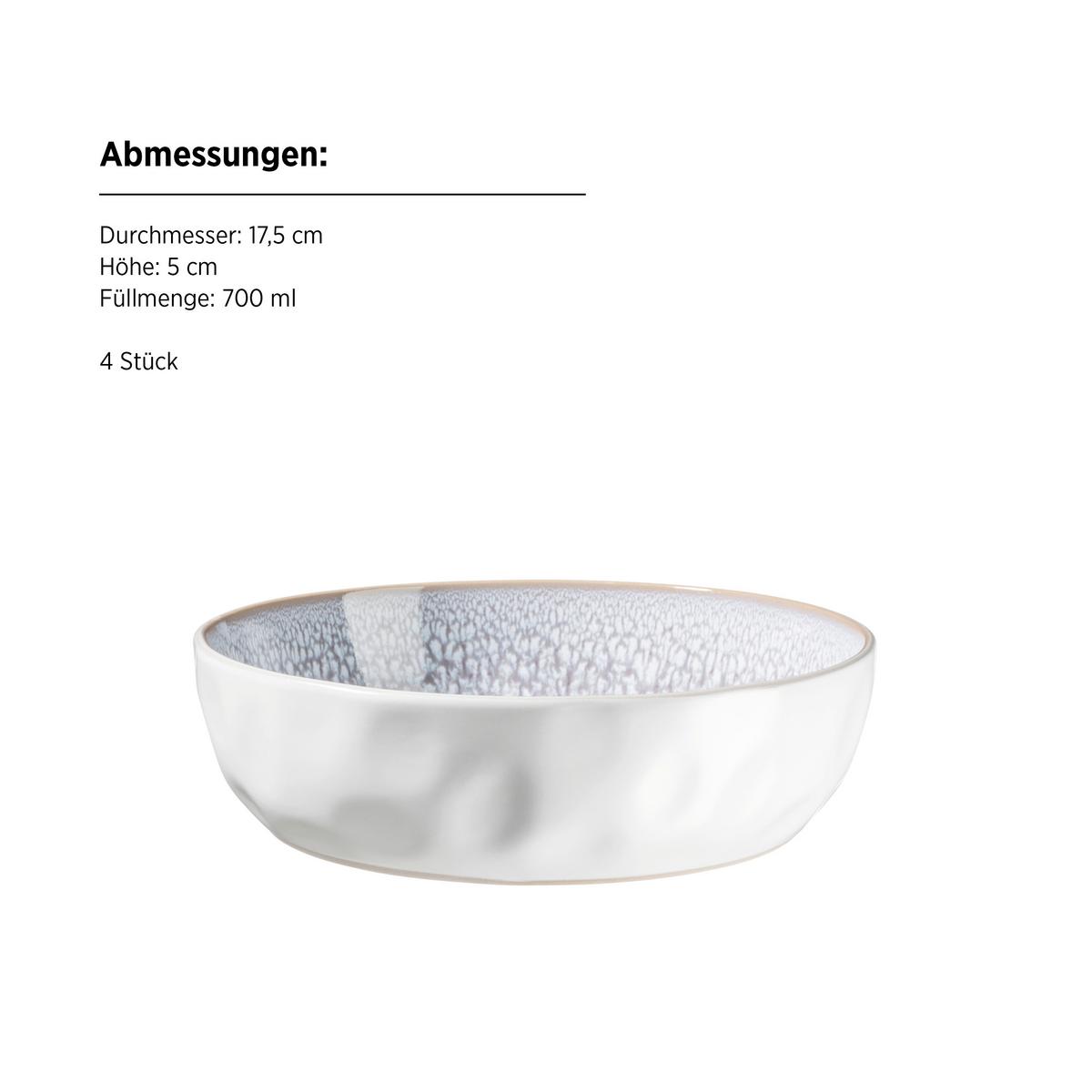 Kombiservice Steinzeug, Flieder, 16-teilig - Flieder, Basics, Keramik - Mäser