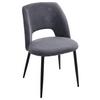 Židle Zoe šedá - šedá/černá, Lifestyle, kov/textil (51/82/57cm) - Mömax