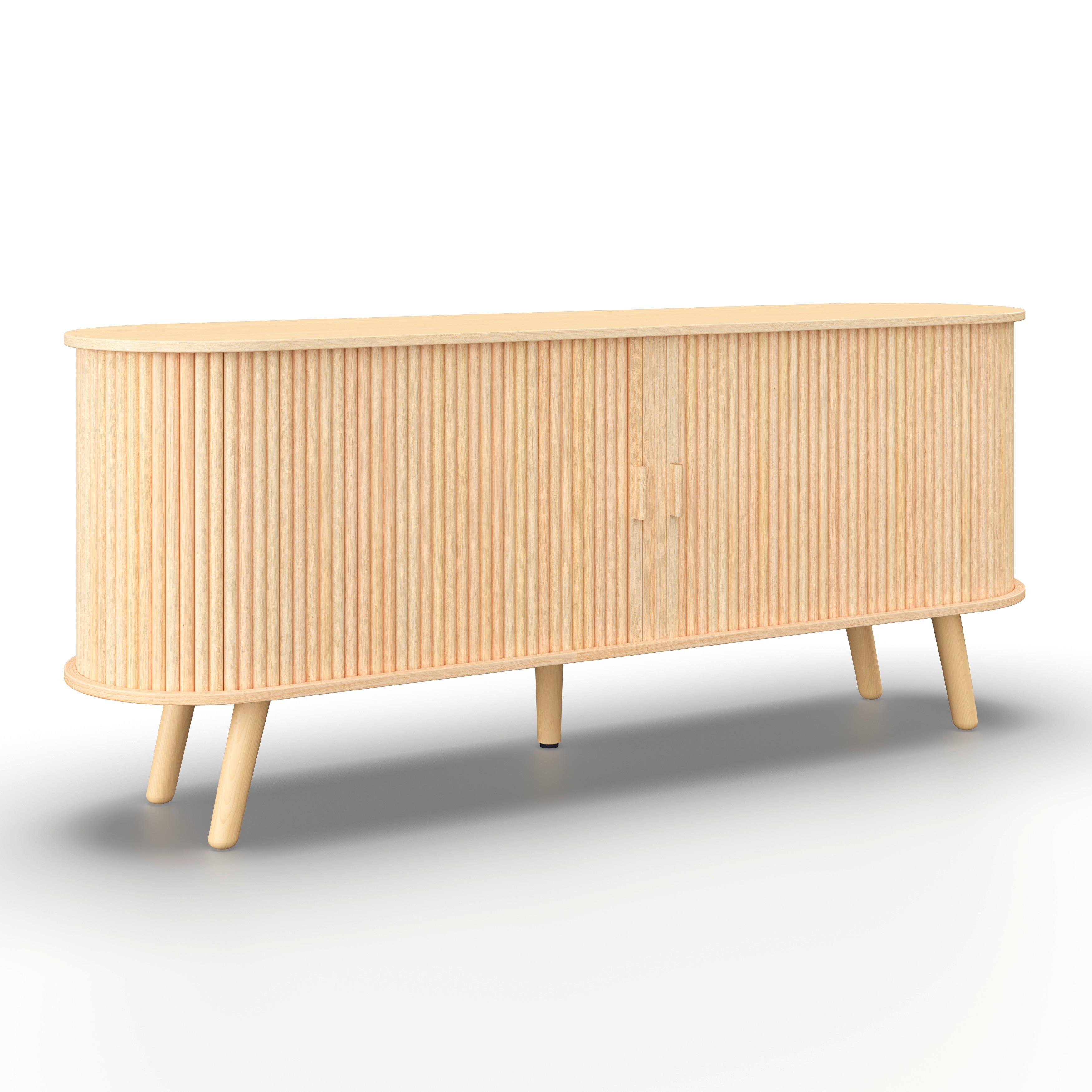 Komoda ENNIO - farba duba, Modern, drevo/kompozitné drevo (160/80/40cm) - Bessagi Home