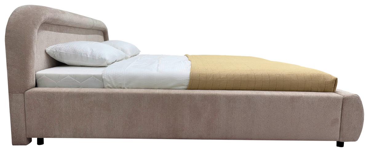 Polsterbett Dafne Beige Lf: 140x200 Cm - Eichefarben/Beige, MODERN, Holz/Textil (140/200cm) - Livetastic