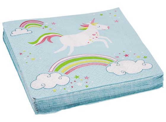 Ubrousek Unicorn - bílá/růžová, papír (33/33cm) Ubrousek Unicorn - bílá/růžová, papír (33/33cm)