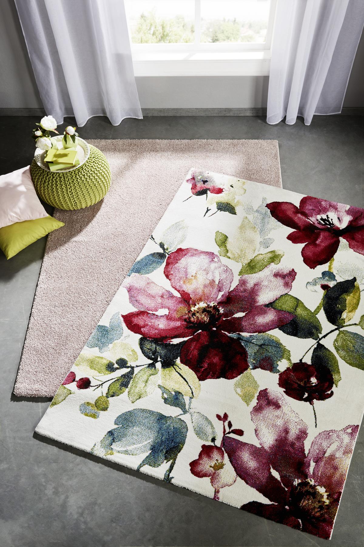 TKANÝ KOBEREC Flower 3, 160/230cm - viacfarebná, Romantik / Landhaus, textil (160/230cm) - Mömax