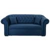 Schlafsofa Cupido - Schwarz/Dunkelblau, Design, Textil (213/86/99cm) - MID.YOU