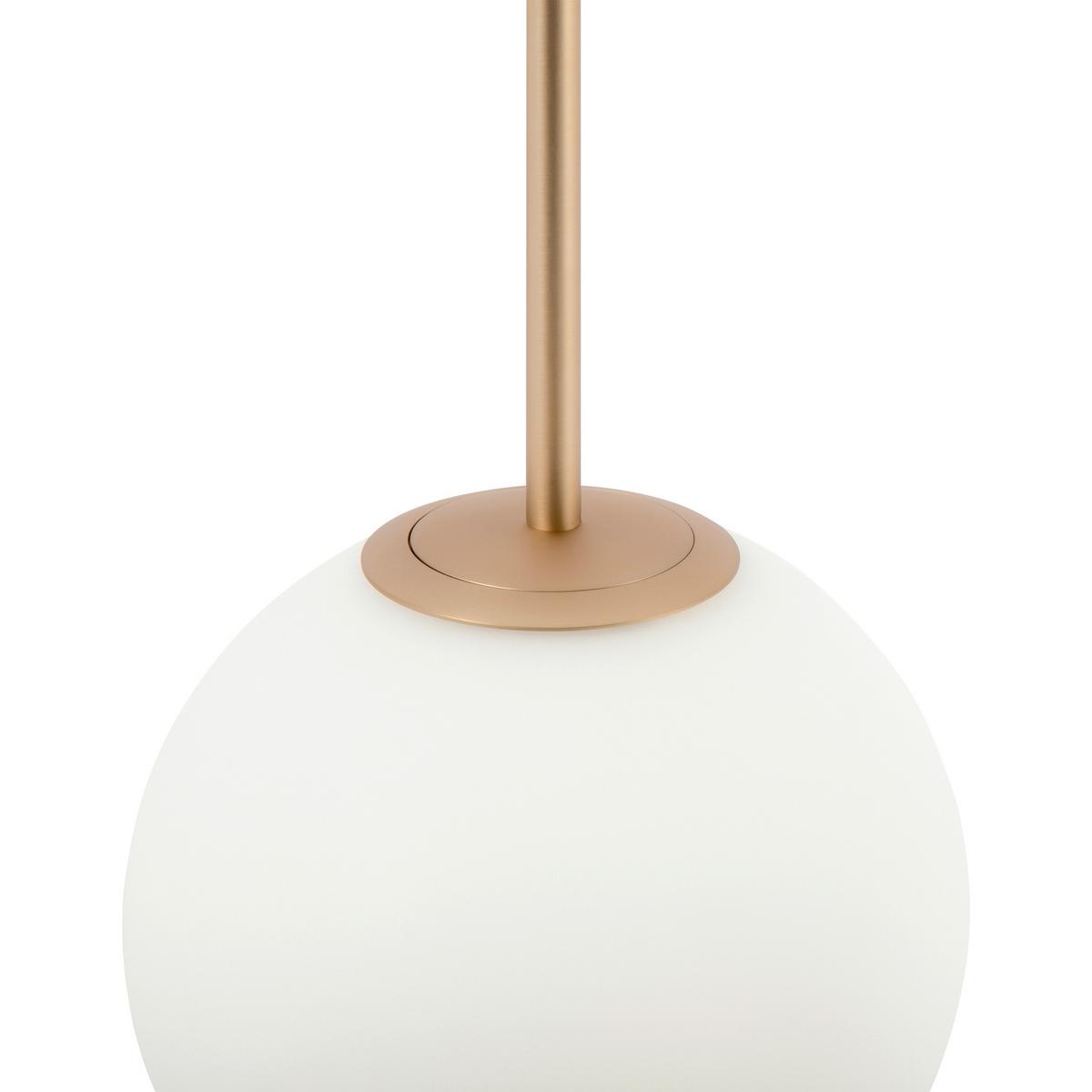 Pendelleuchte Basic Form - Goldfarben/Weiß, Trend, Glas/Metall (20/40cm) - MAYTONI