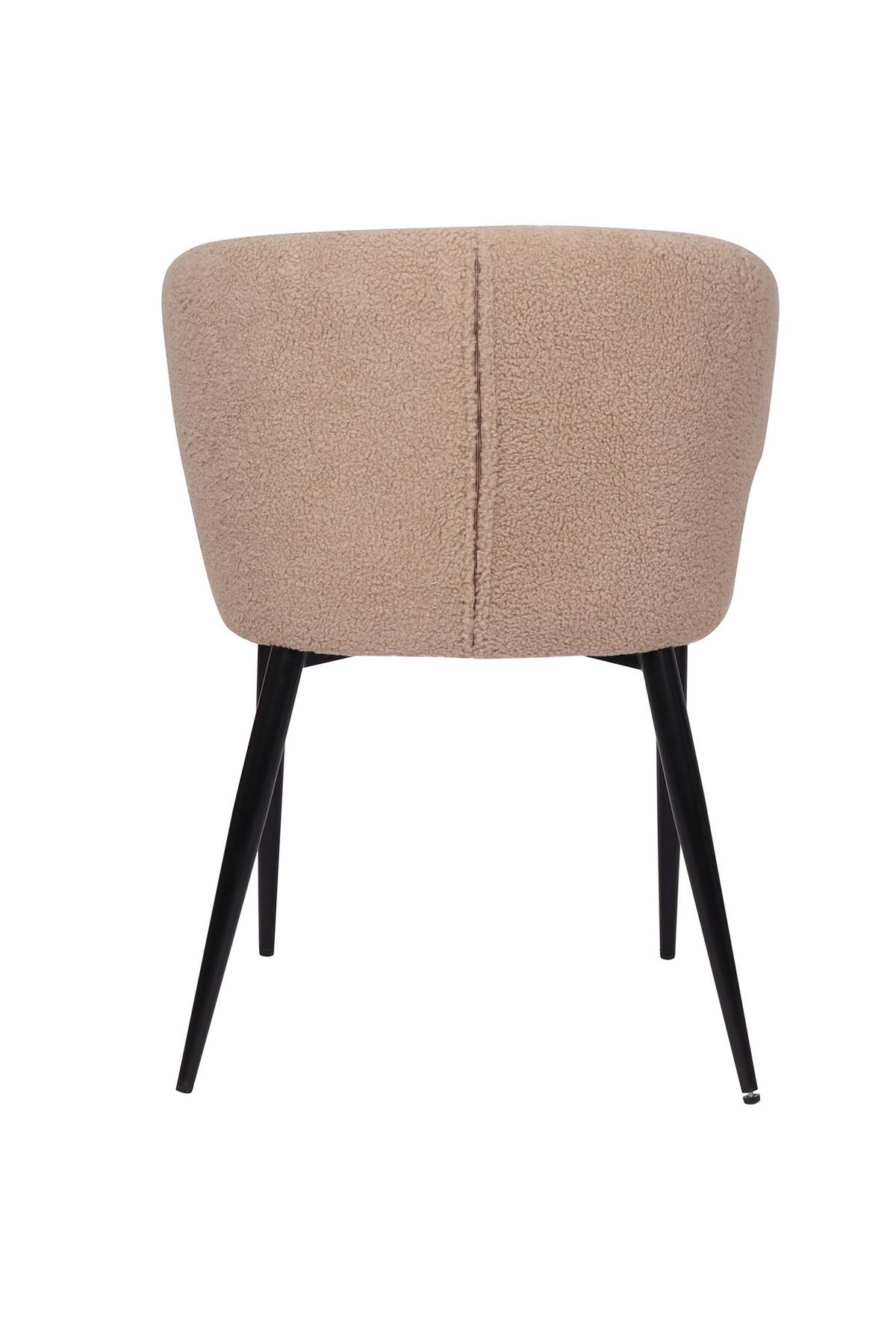 ARMLEHNSTUHL-SET Schwarz/Taupe 2-teilig - Taupe/Schwarz, MODERN, Textil/Metall (63/81/62cm) - MID.YOU
