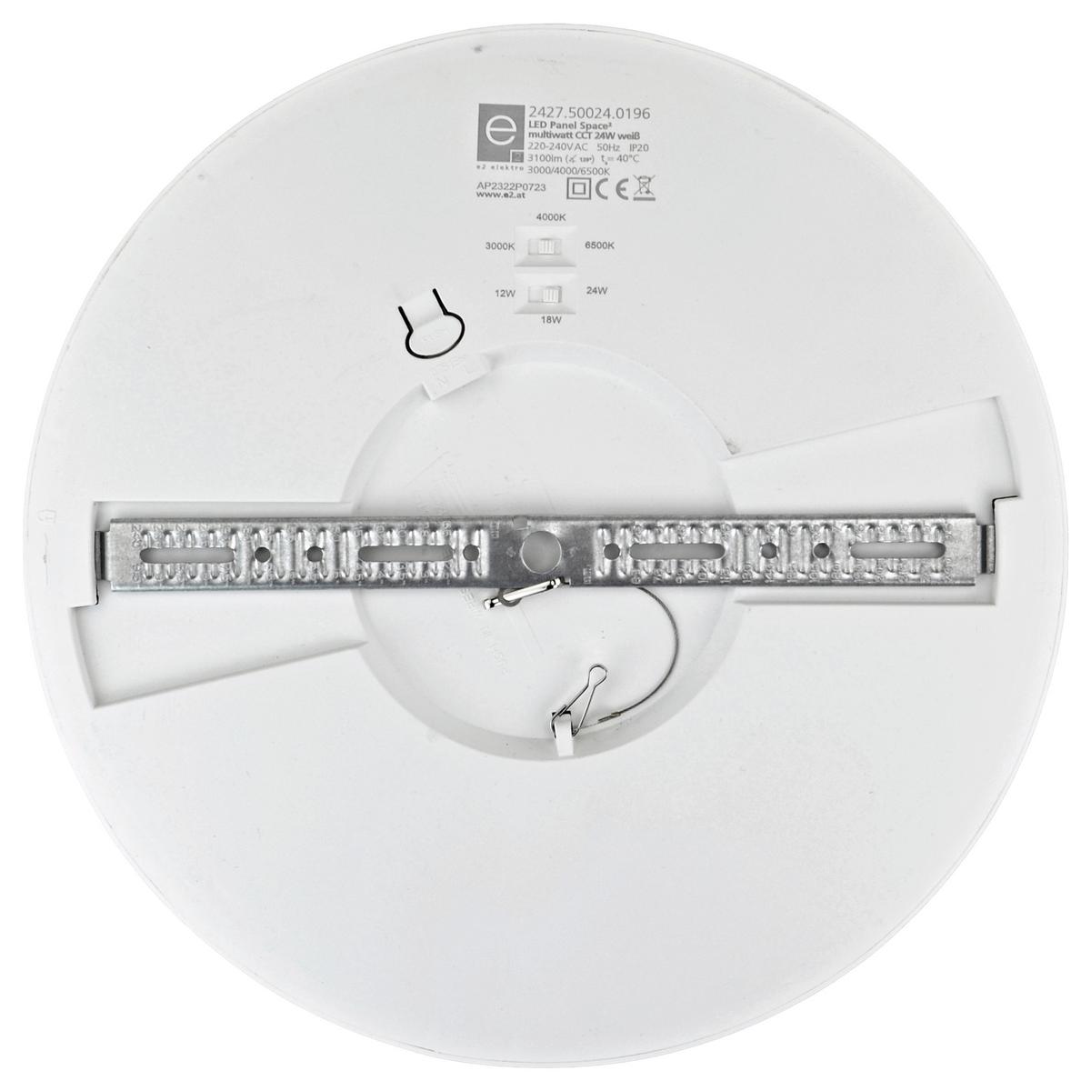 LED-Deckenleuchte 2427500240196 - Weiß, KONVENTIONELL, Kunststoff (30/1,7cm)